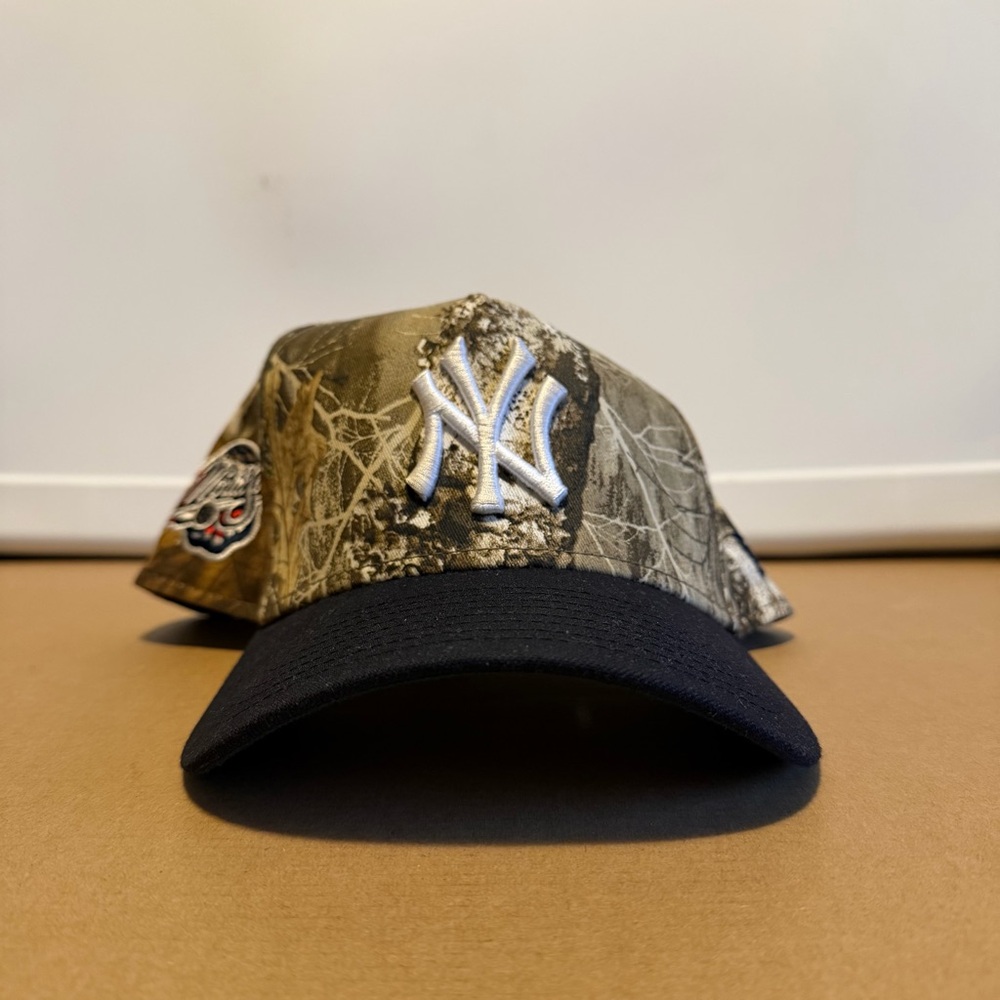 New Era Camo and Black NY Logo Cap